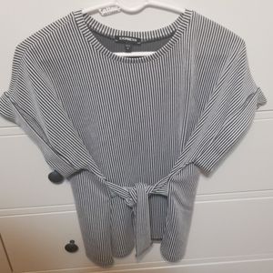 Express tie front Tee
